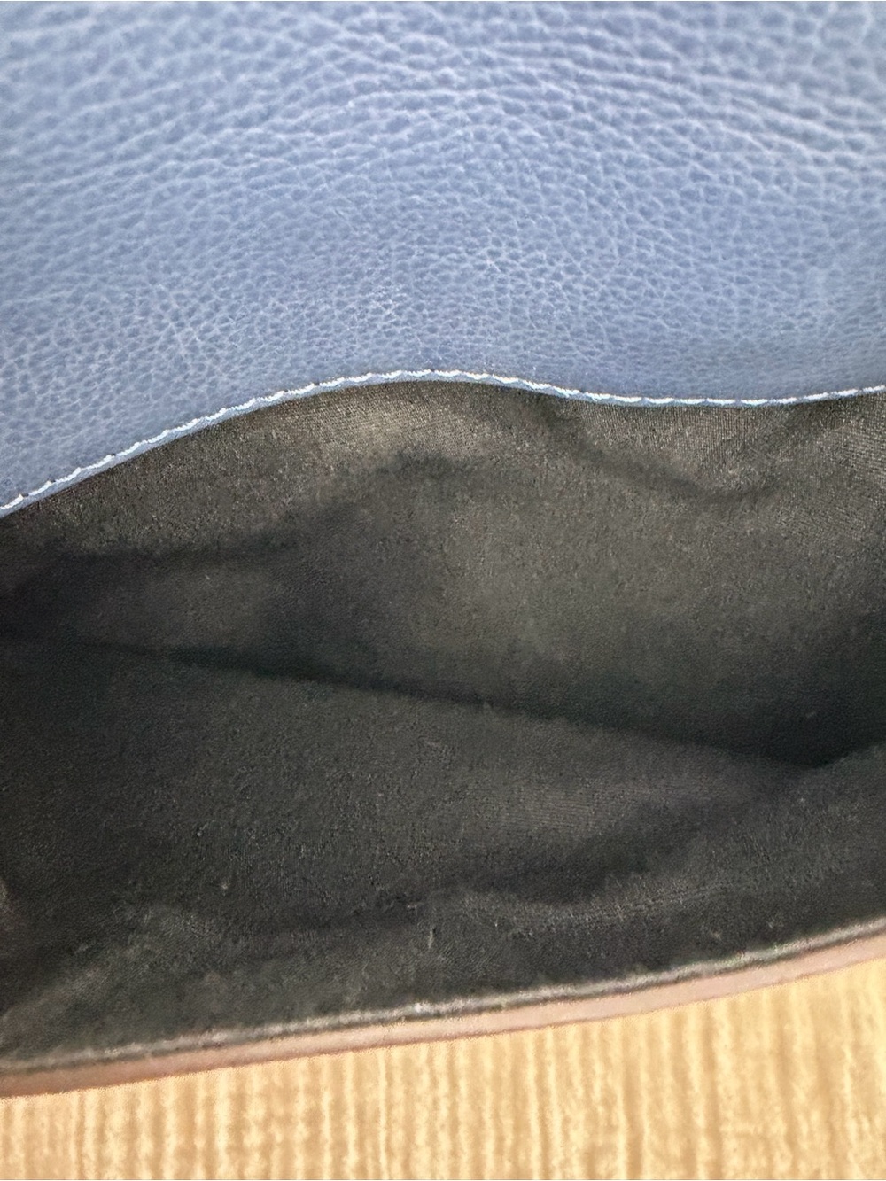 Coach Charles Navy Blue Leather Messenger Bag - Picture 8 of 14